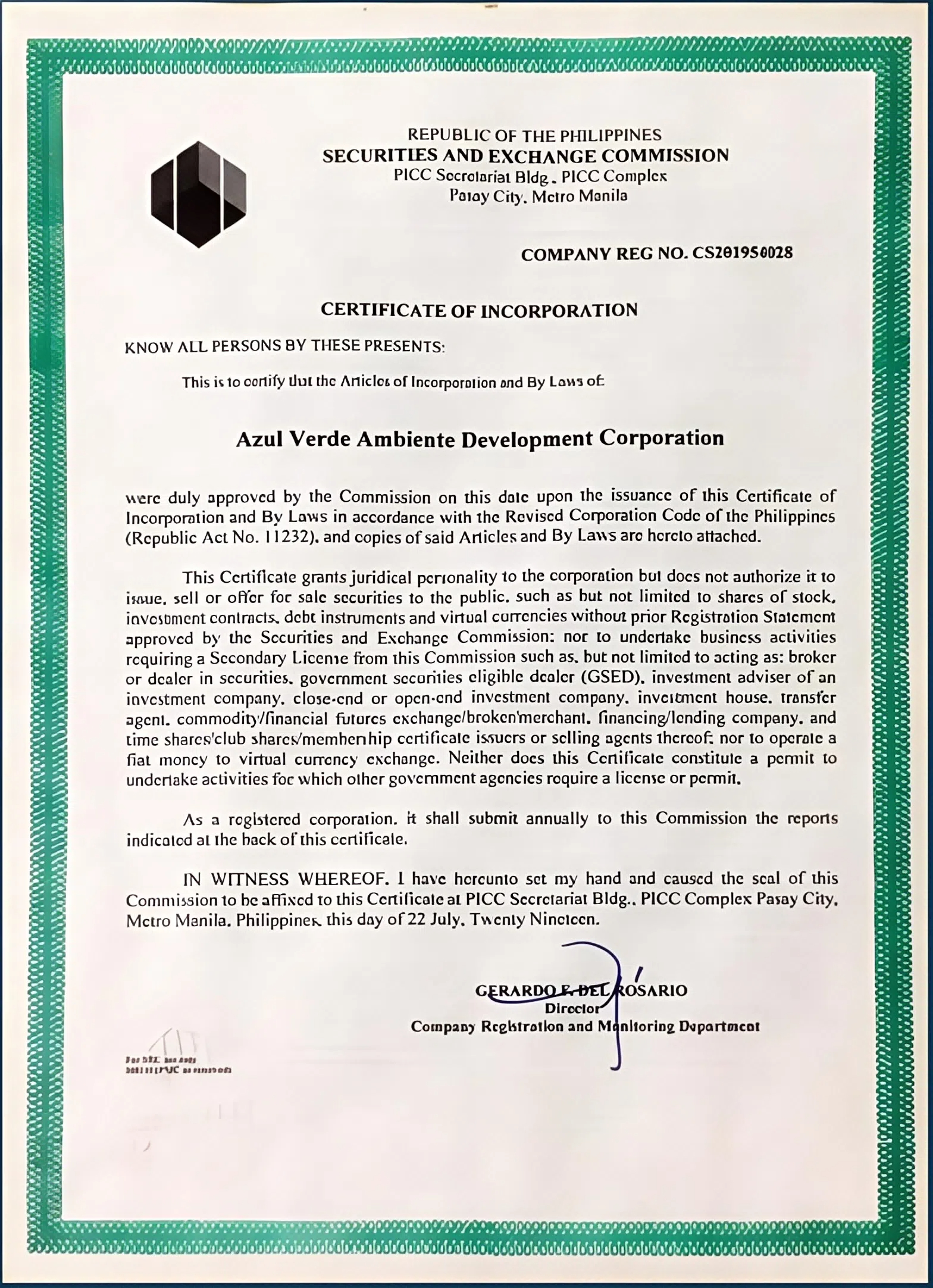 Environmental Clearance